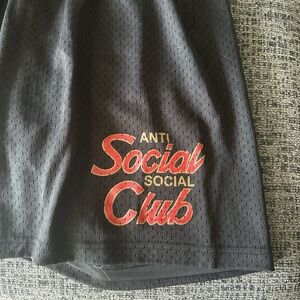 Anti Social Social Club Black Athletic Shorts